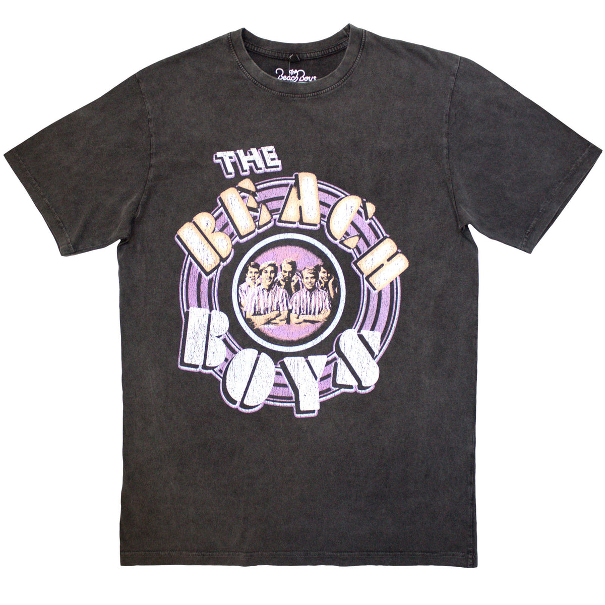 THE BEACH BOYS - VINTAGE PHOTO - Stone Wash T-Shirt Grey