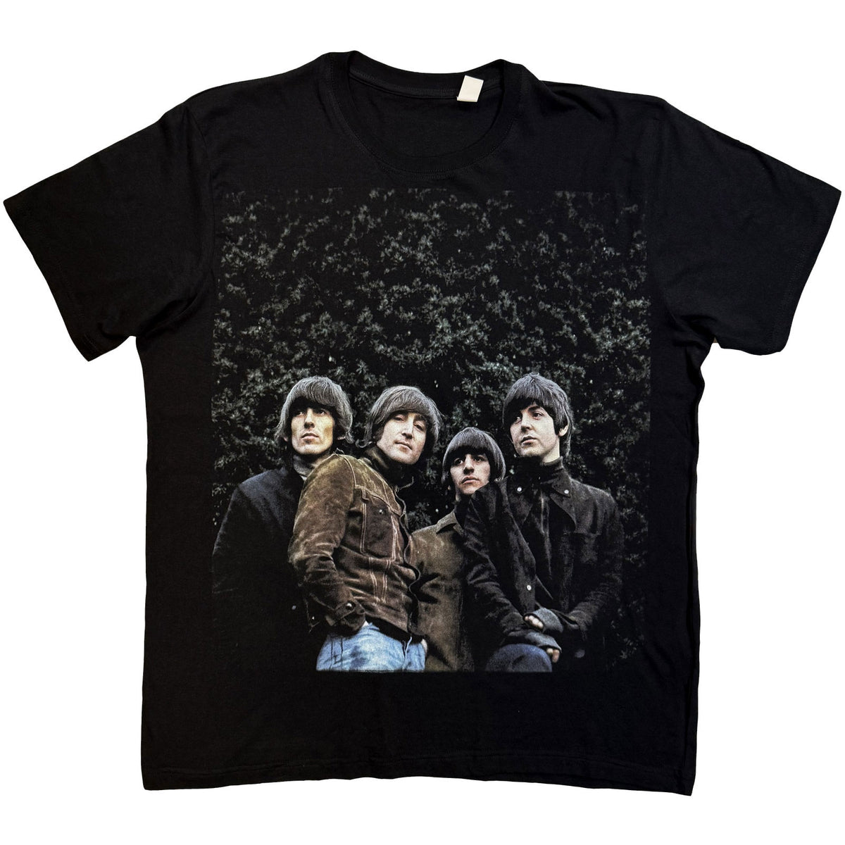 THE BEATLES - RUBBER SOUL PHOTO - T-Shirt Black
