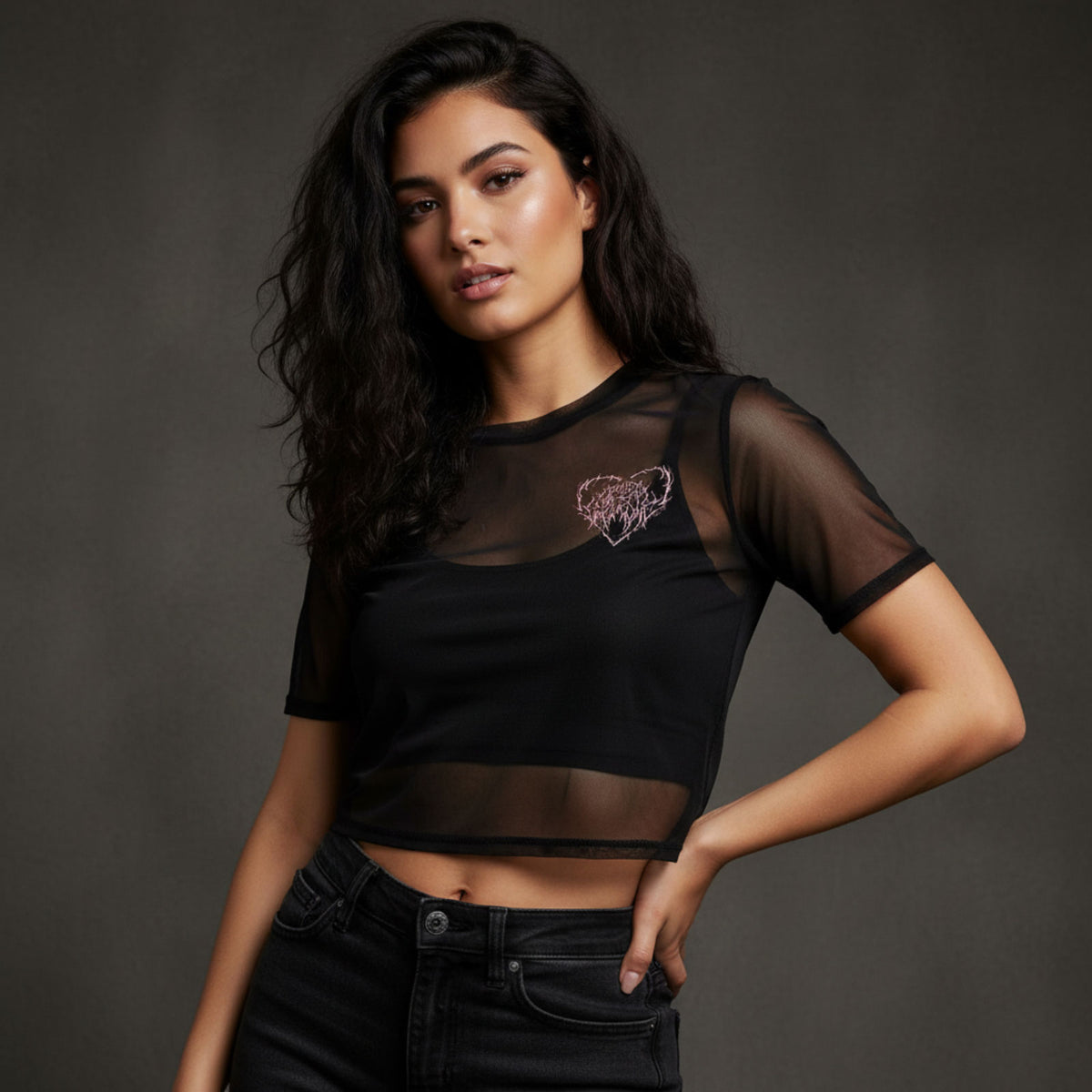 BULLET FOR MY VALENTINE - DEATHCORE - Ladies Crop Top Black