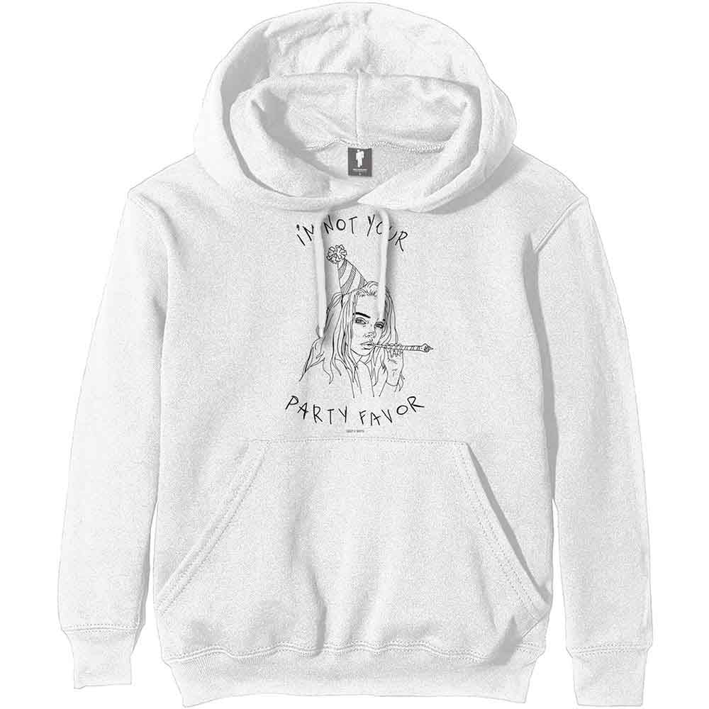 BILLIE EILISH - PARTY FAVOR - Pullover Hoodie White