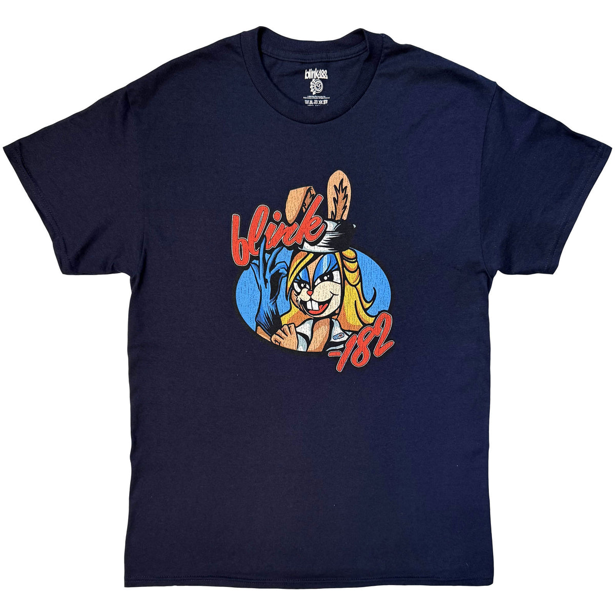 BLINK-182 - CARTOON BUNNY - T-Shirt Navy Blue