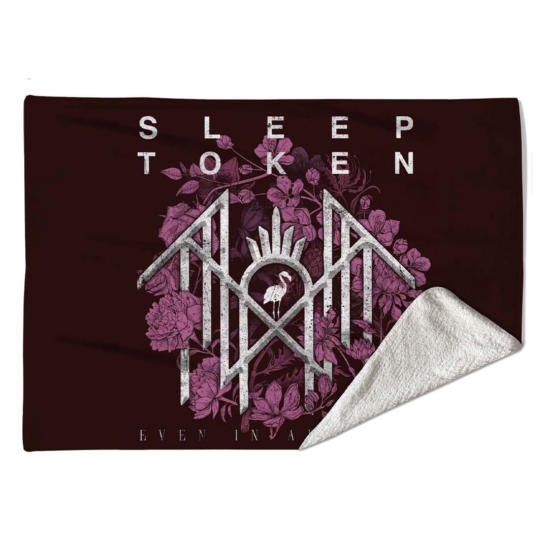 Rocksax Sleep Token Sherpa Fleece Blanket - Even In Arcadia 3