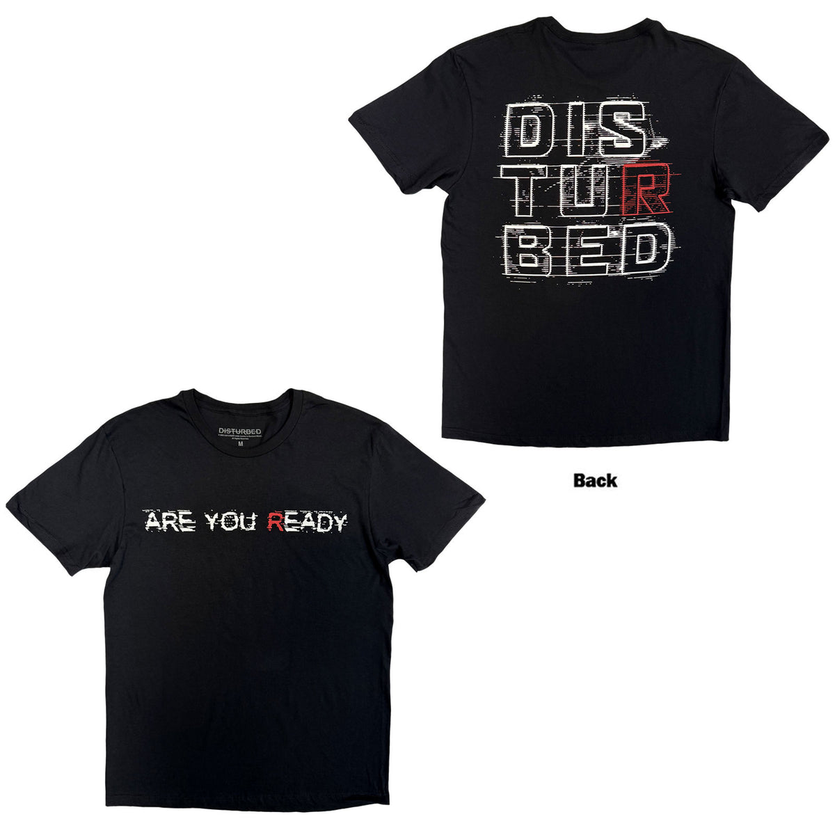 DISTURBED - ARE YOU READY? - T-Shirt Black