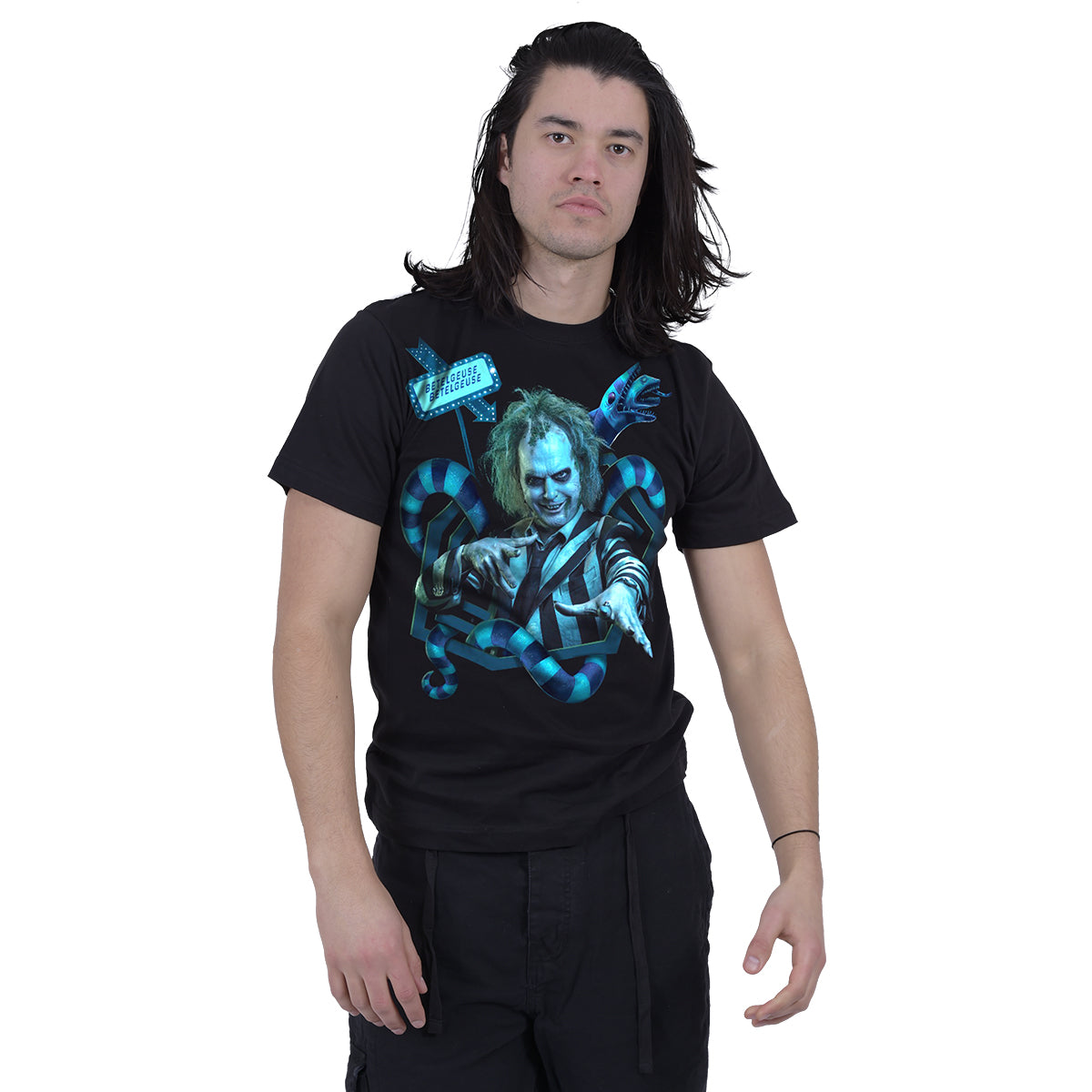 BEETLEJUICE 2 - SANDWORM PORTAL - Front Print T-Shirt Schwarz