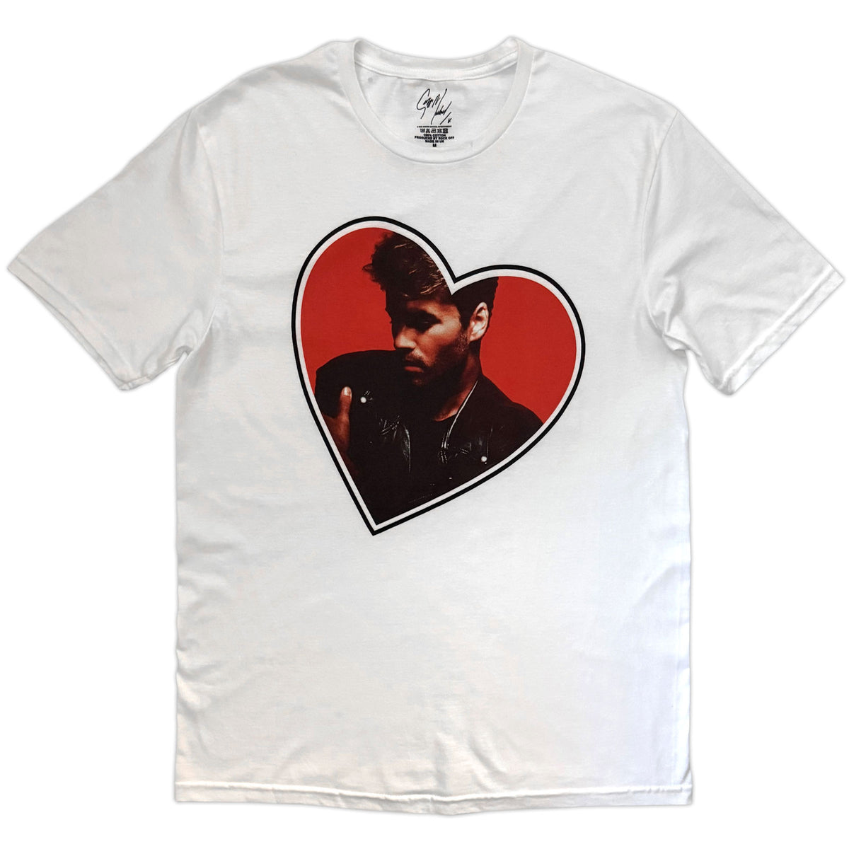 GEORGE MICHAEL - HEART - T-Shirt White