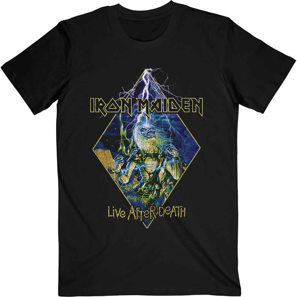 IRON MAIDEN - LIVE AFTER DEATH DIAMOND - T-Shirt Black