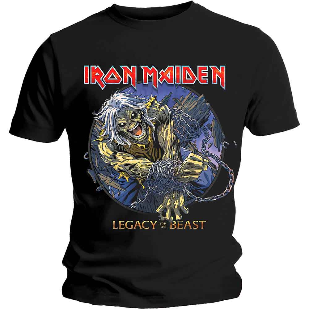 IRON MAIDEN - EDDIE CHAINED LEGACY - T-Shirt Black