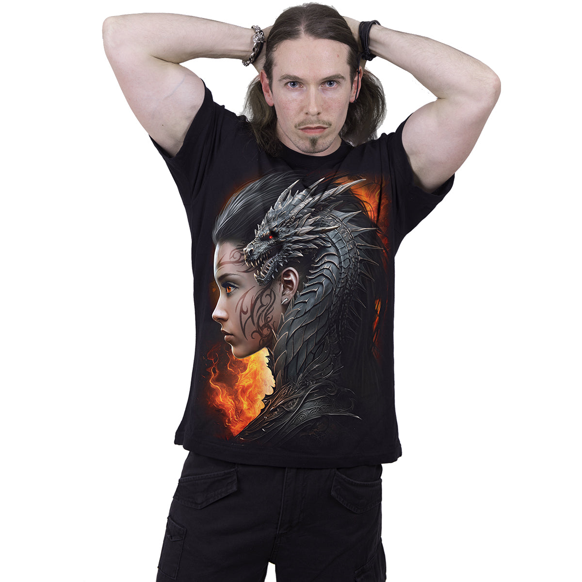 DRACO QUEEN - T-Shirt Schwarz