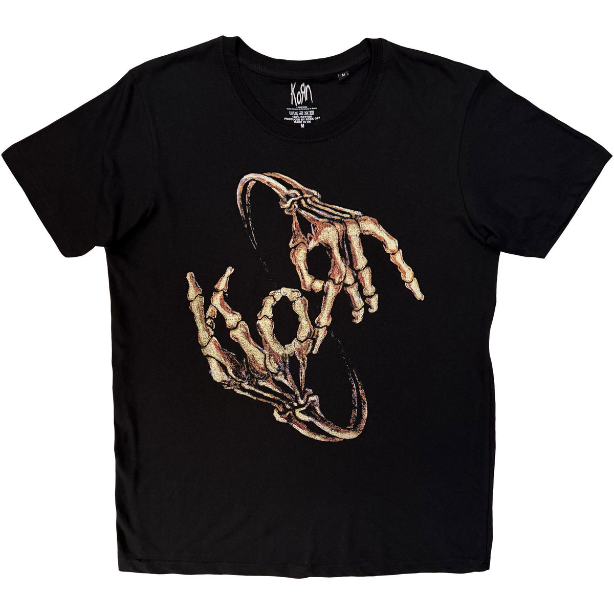 KORN - SKELETON HANDS - T-Shirt Black