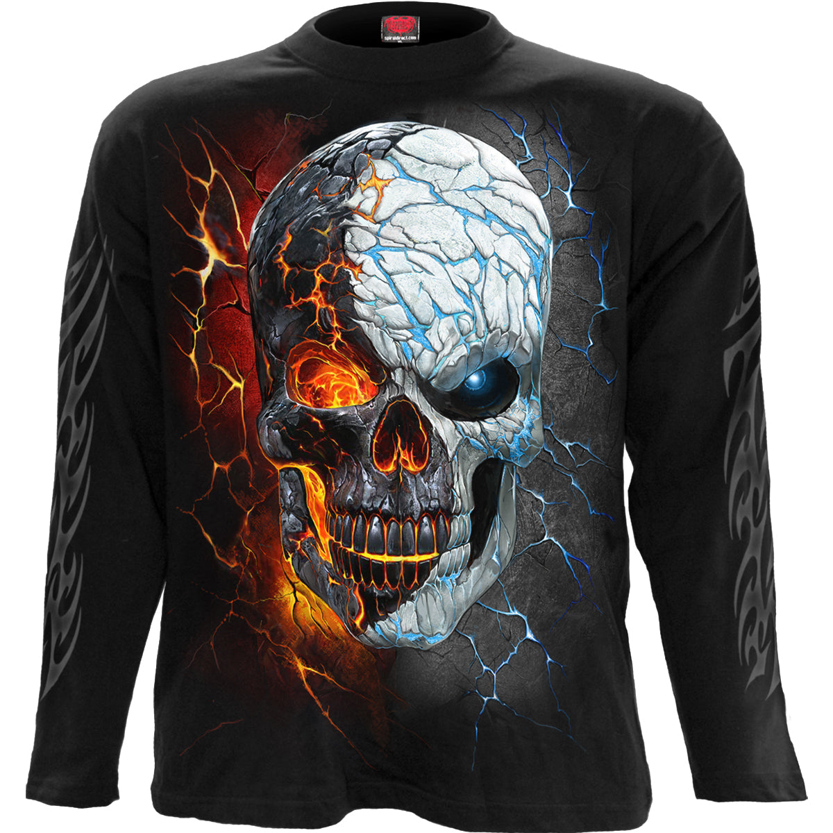 DIVIDED SOUL - Langarmshirt Schwarz