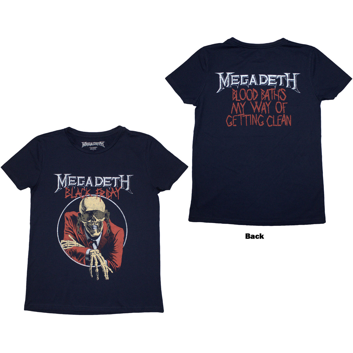 MEGADETH - BLACK FRIDAY - Ladies T-Shirt Blue