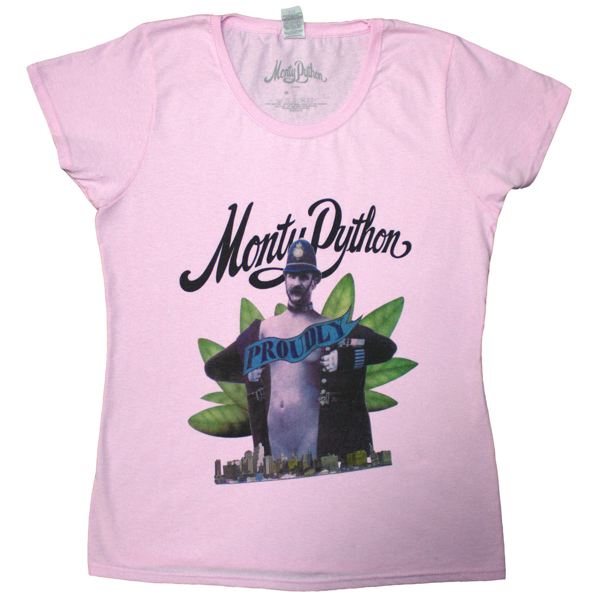 MONTY PYTHON - PROUDLY - Ladies T-Shirt Pink