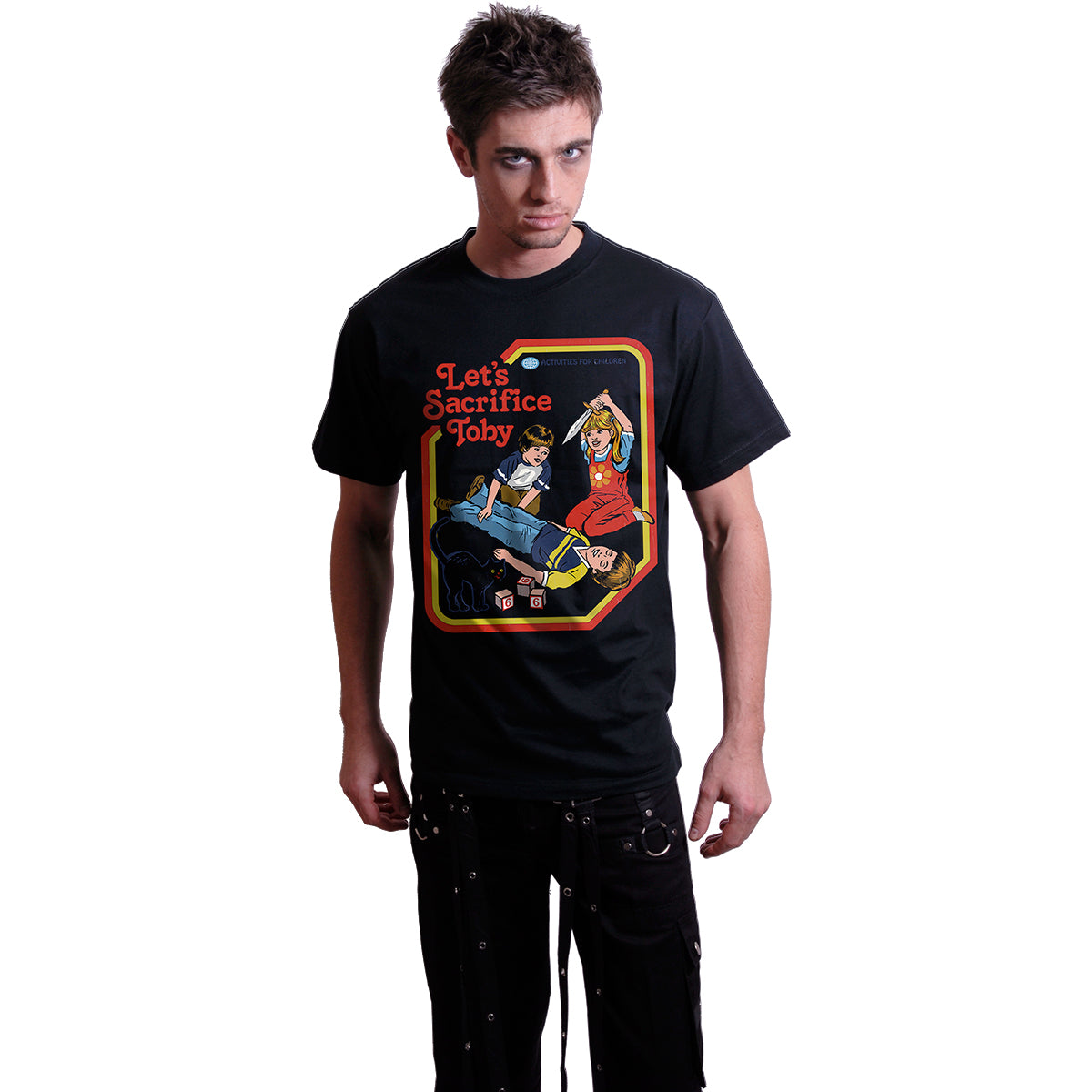 STEVEN RHODES - LETS SACRIFICE TOBY - Front Print T-Shirt Schwarz