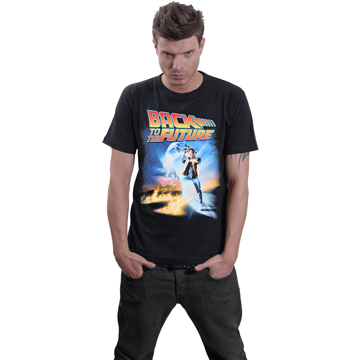 BACK TO THE FUTURE - POSTER - Front Print T-Shirt Schwarz