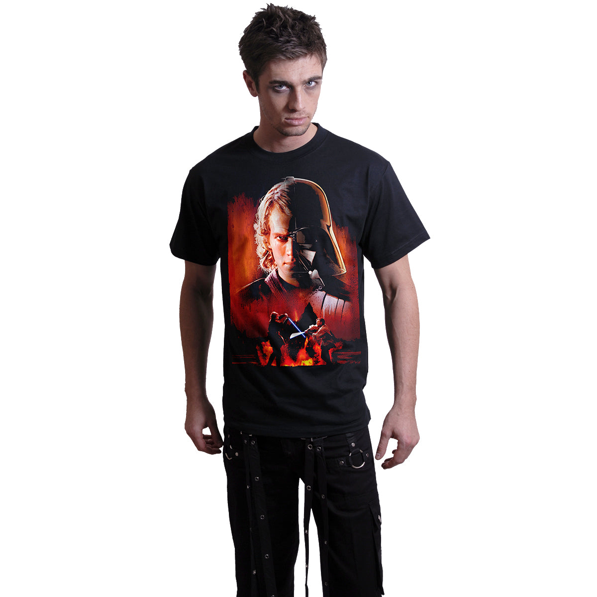 START WARS - ANAKIN - Front Print T-Shirt Schwarz