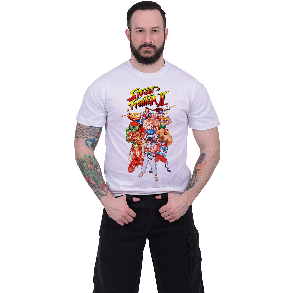 STREETFIGHTER 2 - GROUP SHOT WHITE - T-Shirt Weiß