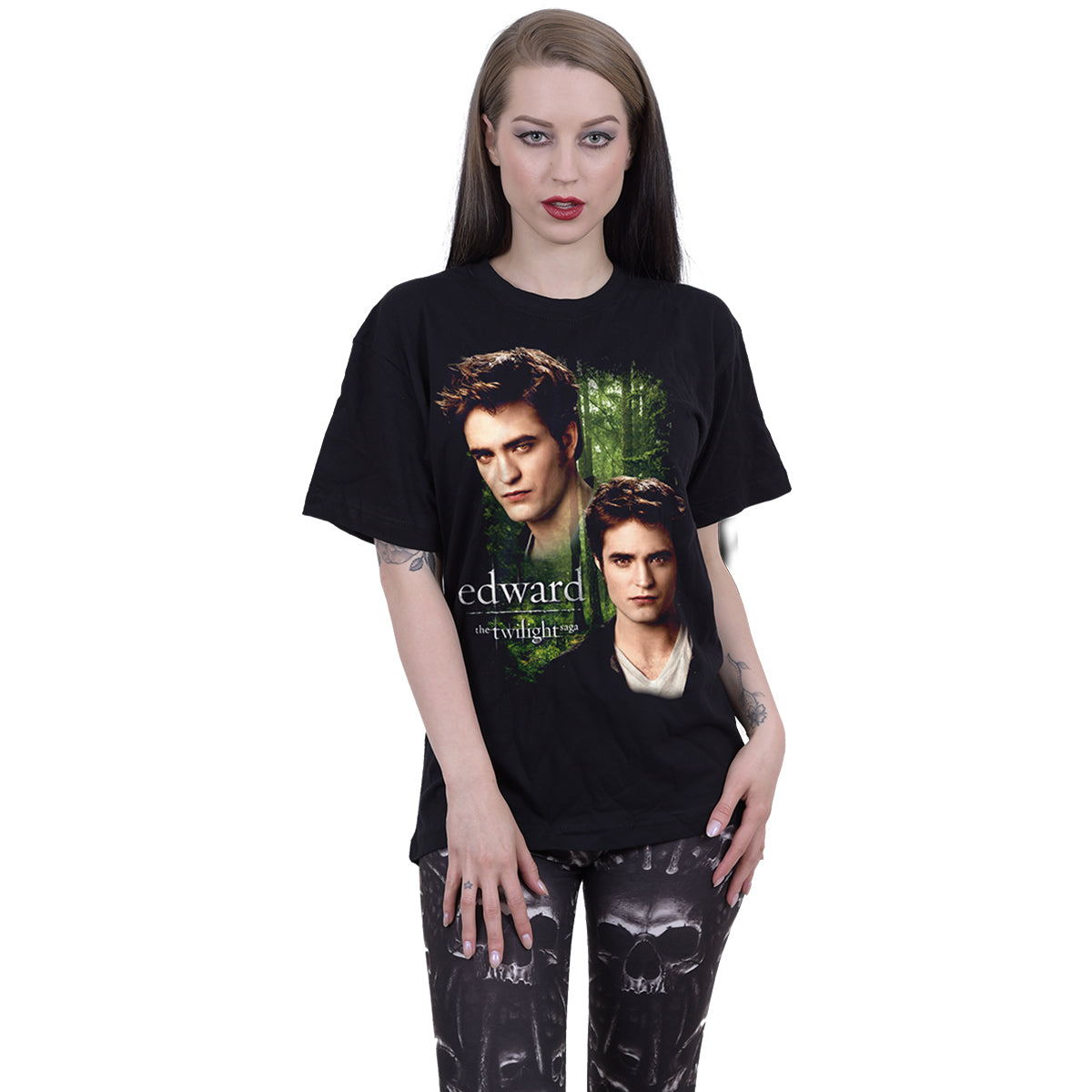 TWILIGHT - EDWARD - Front Print T-Shirt Black
