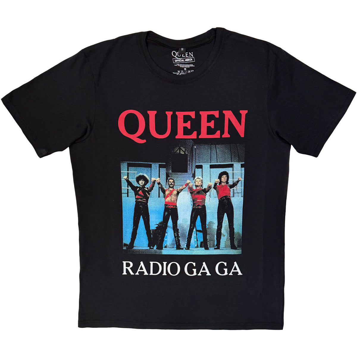 QUEEN - RADIO GA GA - Carbon T-Shirt Black