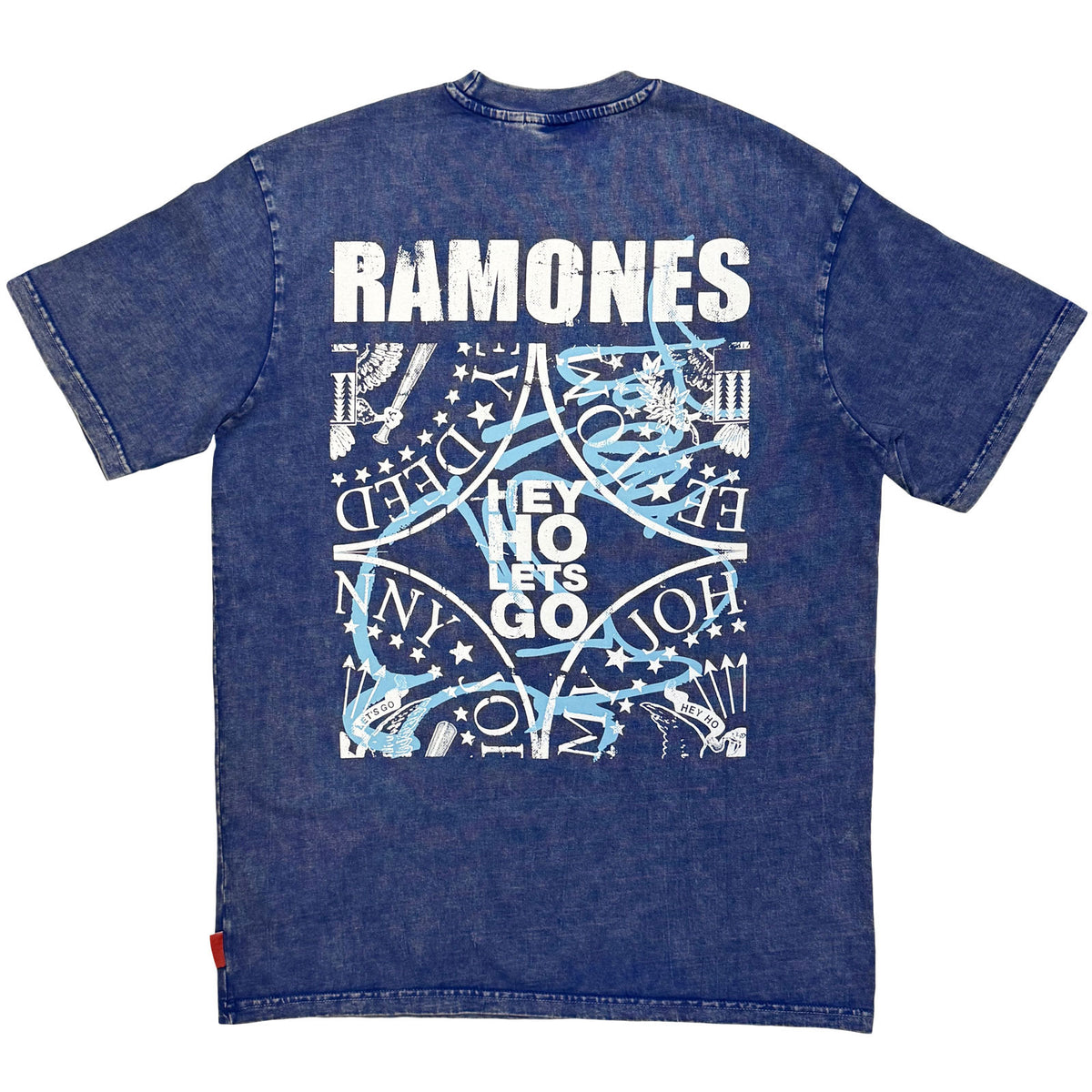RAMONES - PRESIDENTIAL SEAL WASH - T-Shirt Blue