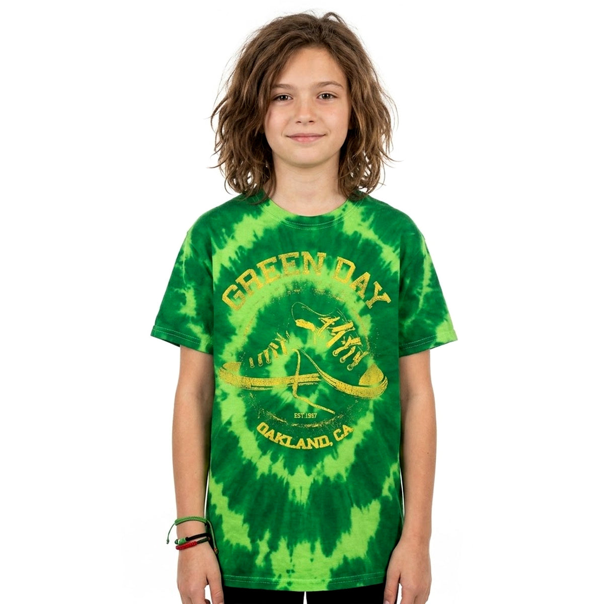 GREEN DAY - ALL STARS - Kids T-Shirt Green (Wash Collection)