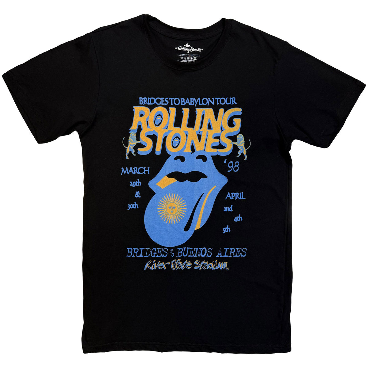 THE ROLLING STONES - RIVER PLATE STADIUM - T-Shirt Black