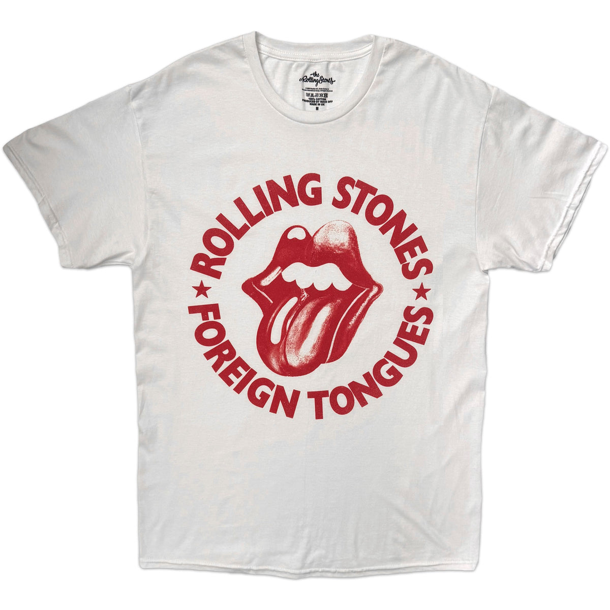 THE ROLLING STONES - FOREIGN TONGUES CIRCLE - T-Shirt White