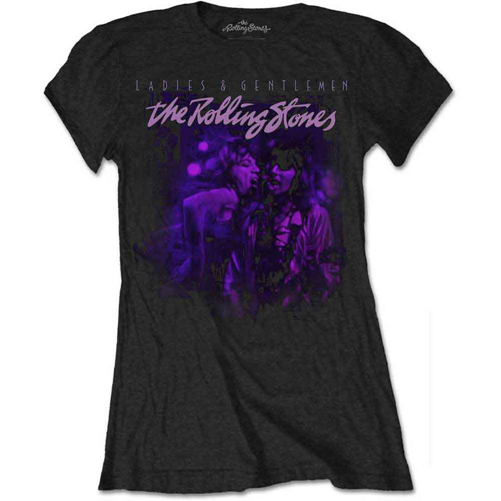 THE ROLLING STONES - MICK & KEITH TOGETHER - Ladies T-Shirt Black