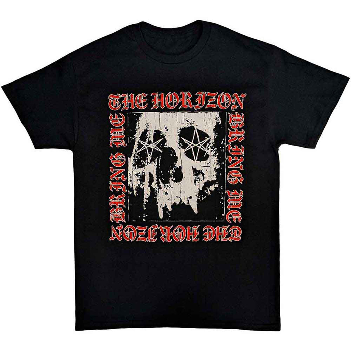 BRING ME THE HORIZON - METAL LOGO SKULL - T-Shirt Black