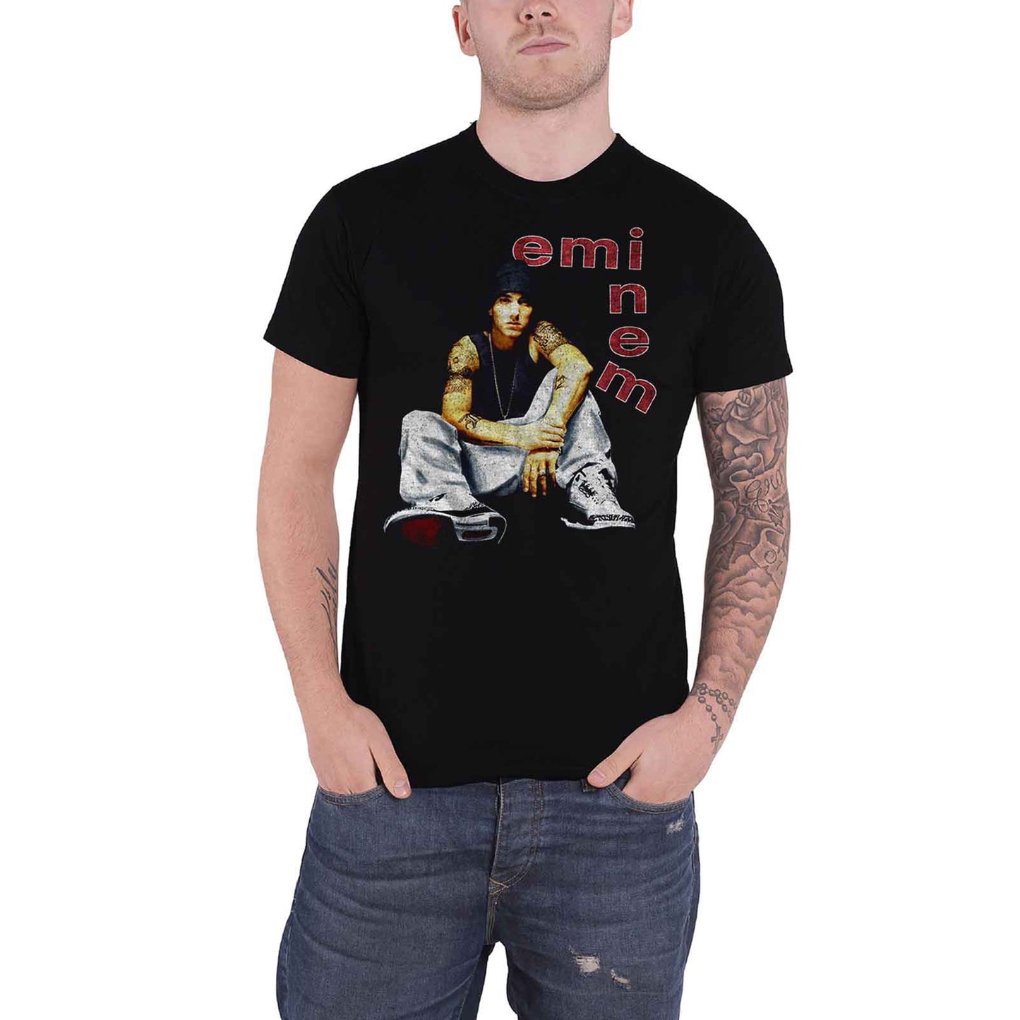 EMINEM - LETTERS - T-Shirt Black