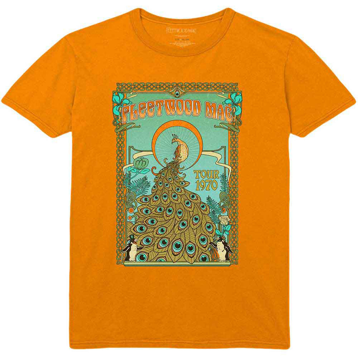 FLEETWOOD MAC - PEACOCK - T-Shirt Orange