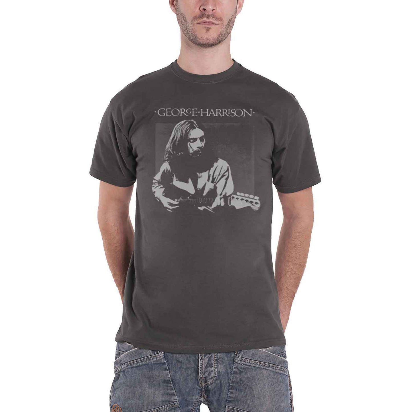 GEORGE HARRISON - LIVE PORTRAIT - T-Shirt Grey