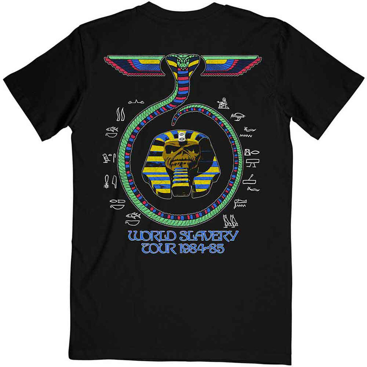IRON MAIDEN - WORLD SLAVERY TOUR '84 - '85 - T-Shirt Black (Back Print)