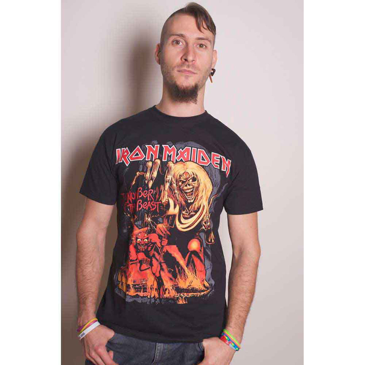 IRON MAIDEN - NUMBER OF THE BEAST GRAPHIC - T-Shirt Black