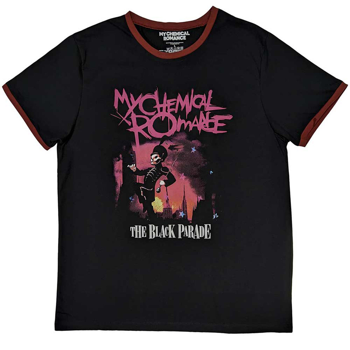 MY CHEMICAL ROMANCE - MARCH - Ringer T-Shirt Black