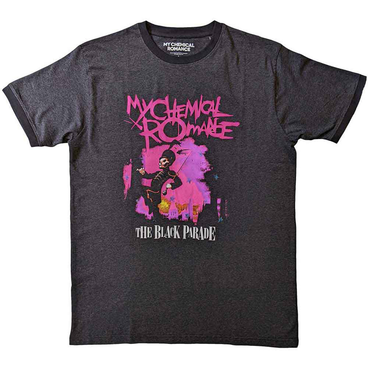 MY CHEMICAL ROMANCE - MARCH - Ringer T-Shirt Grey