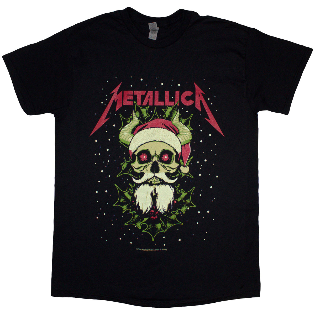 METALLICA - SANTA HORNS - T-Shirt Black