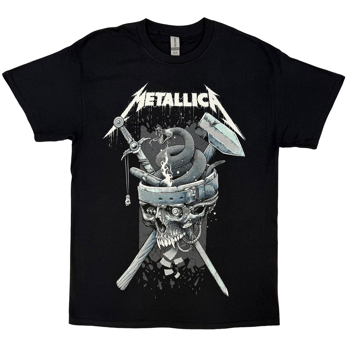 METALLICA - HISTORY WHITE LOGO - T-Shirt Black