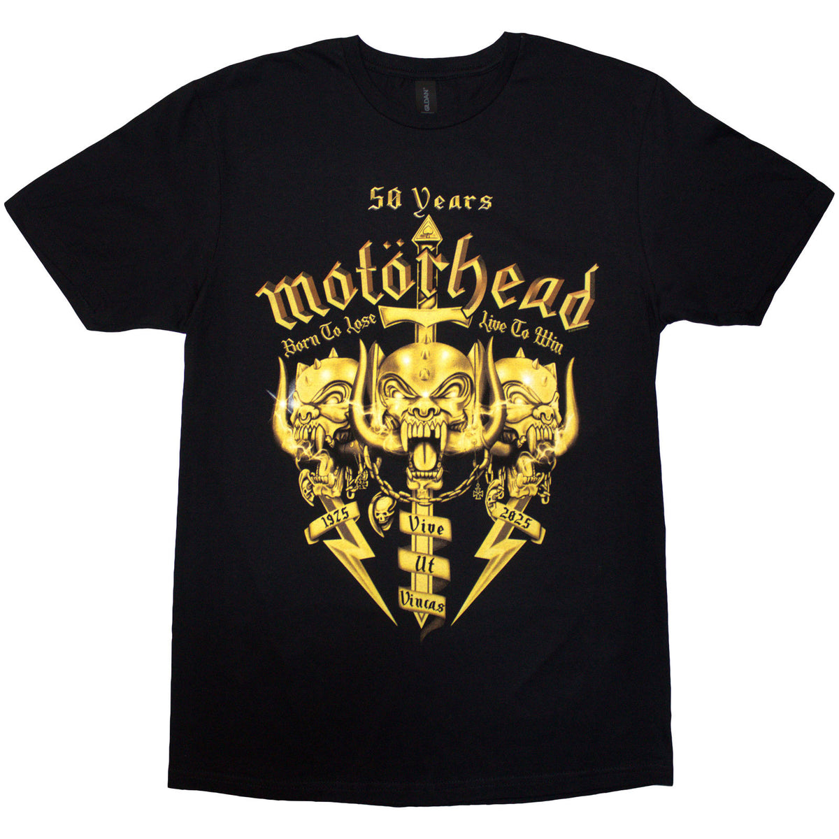 MOTORHEAD - 50 YEARS SWORDS & WARPIG - T-Shirt Black