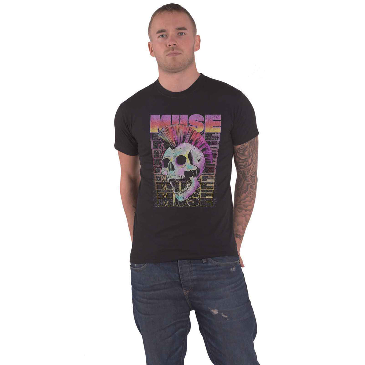 MUSE - MOWHAWK SKULL - T-Shirt Black