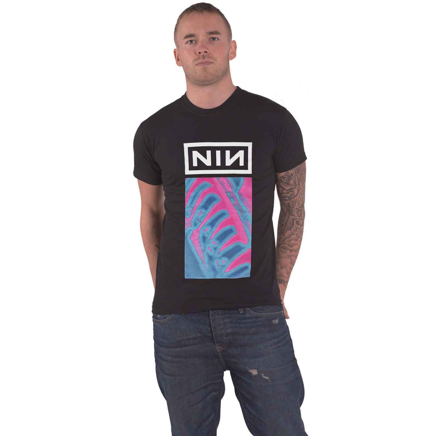 NINE INCH NAILS - PRETTY HATE MACHINE NEON - T-Shirt Black