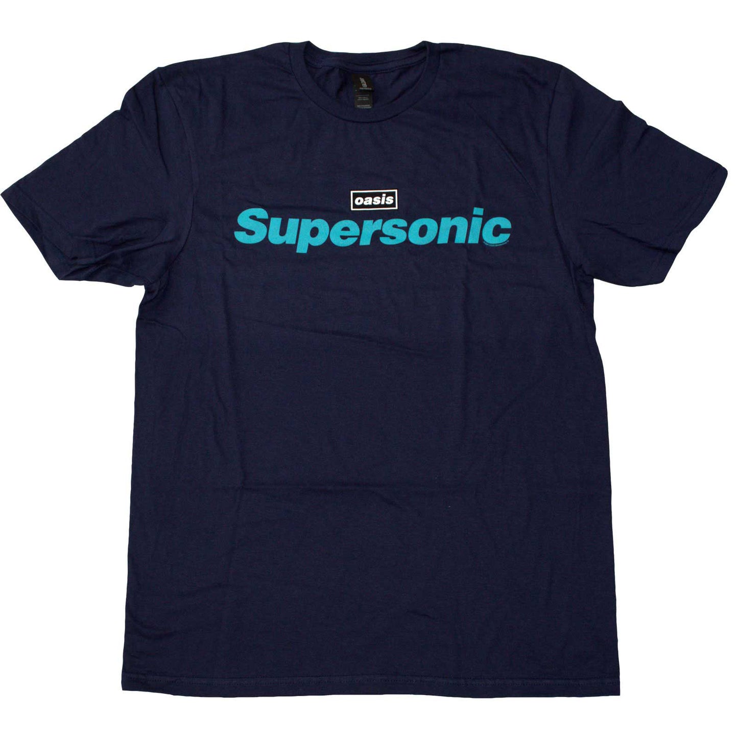 OASIS - SUPERSONIC TITLE COLOUR - T-Shirt Blue