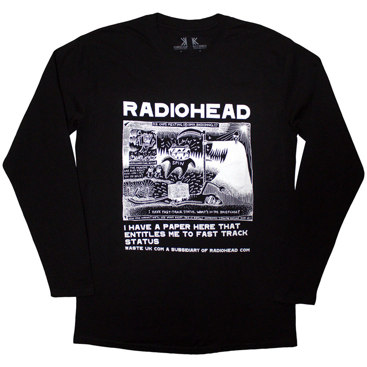 RADIOHEAD - ICE CAPS - Long Sleeve T-Shirt Black