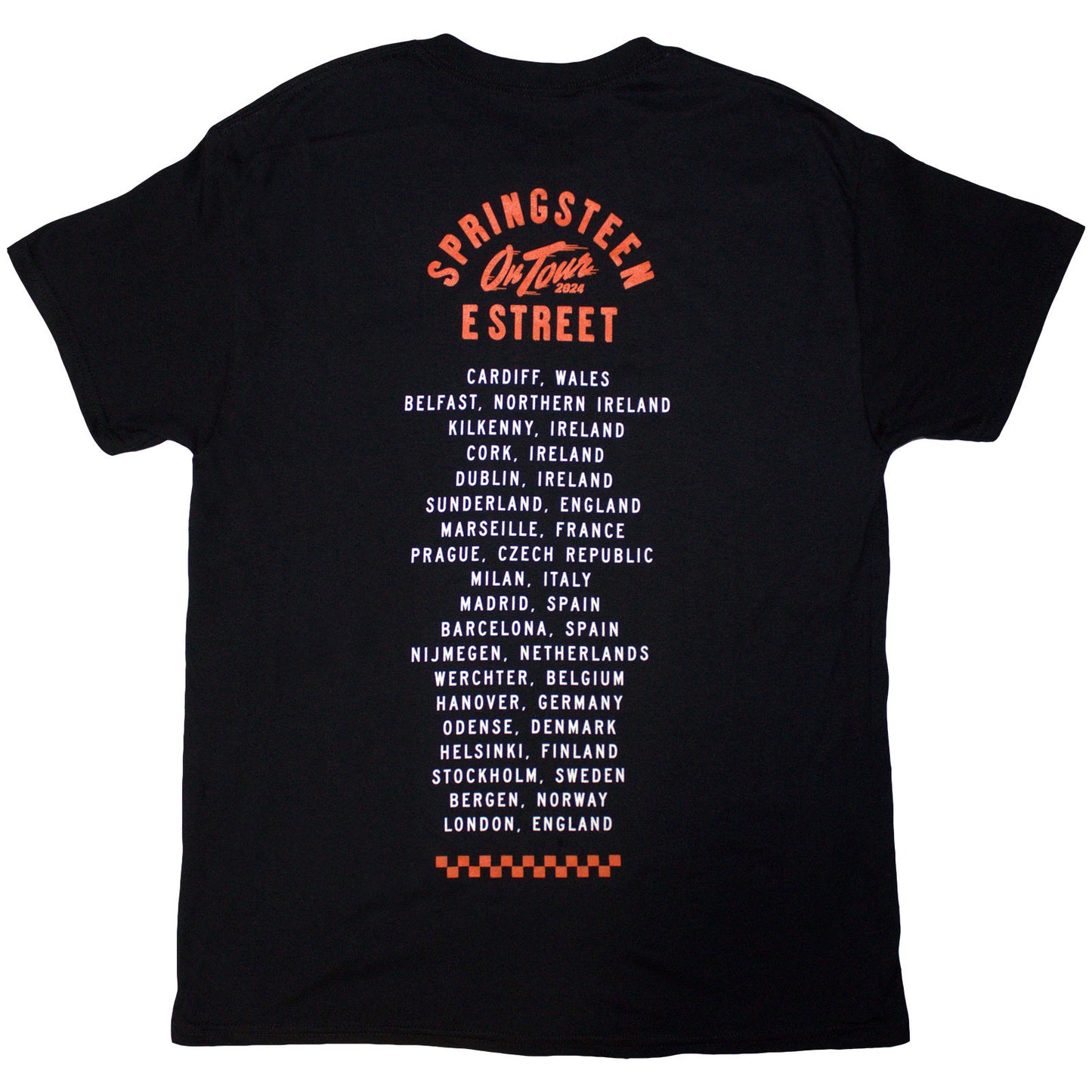 BRUCE SPRINGSTEEN - TOUR '24 WHEEL - T-Shirt Black (Back Print & Ex-Tour)