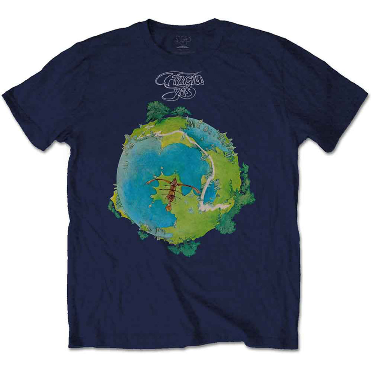 YES - FRAGILE - T-Shirt Blue