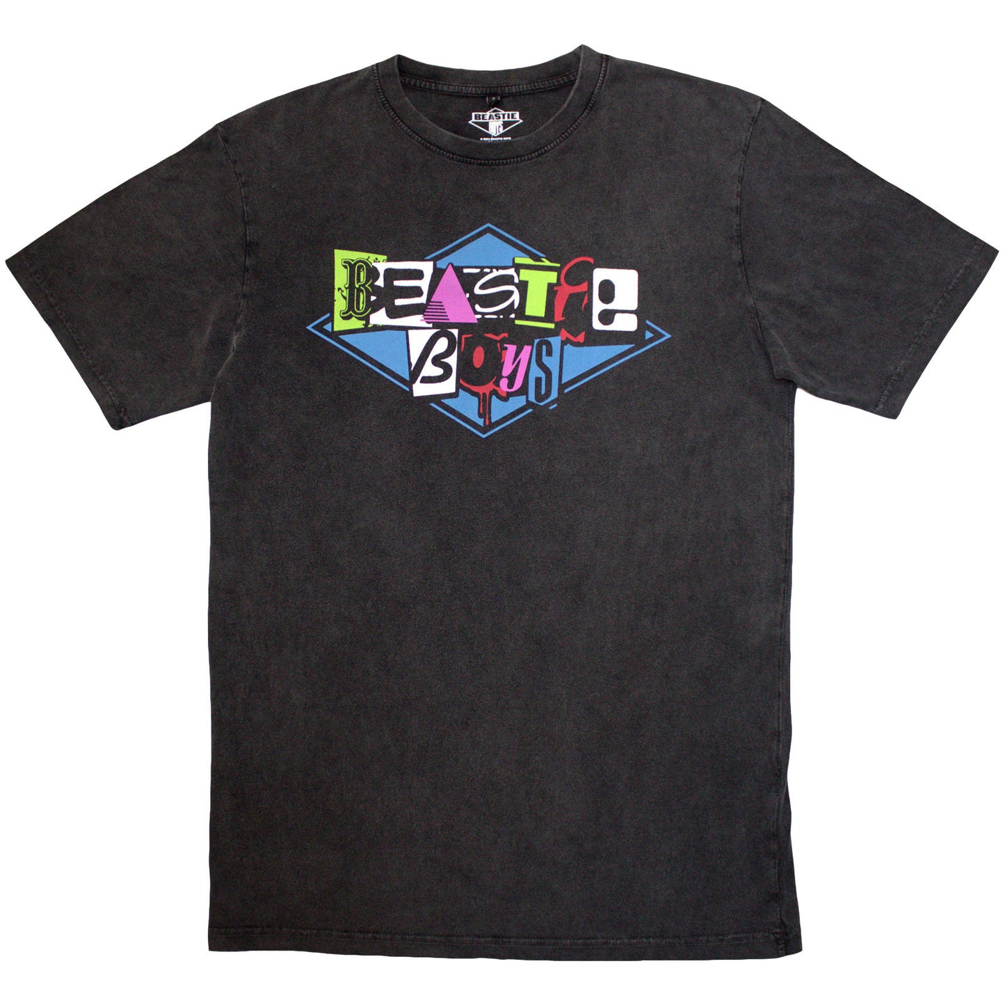 THE BEASTIE BOYS - MULTICOLOUR LOGO - Stone Wash T-Shirt Grey