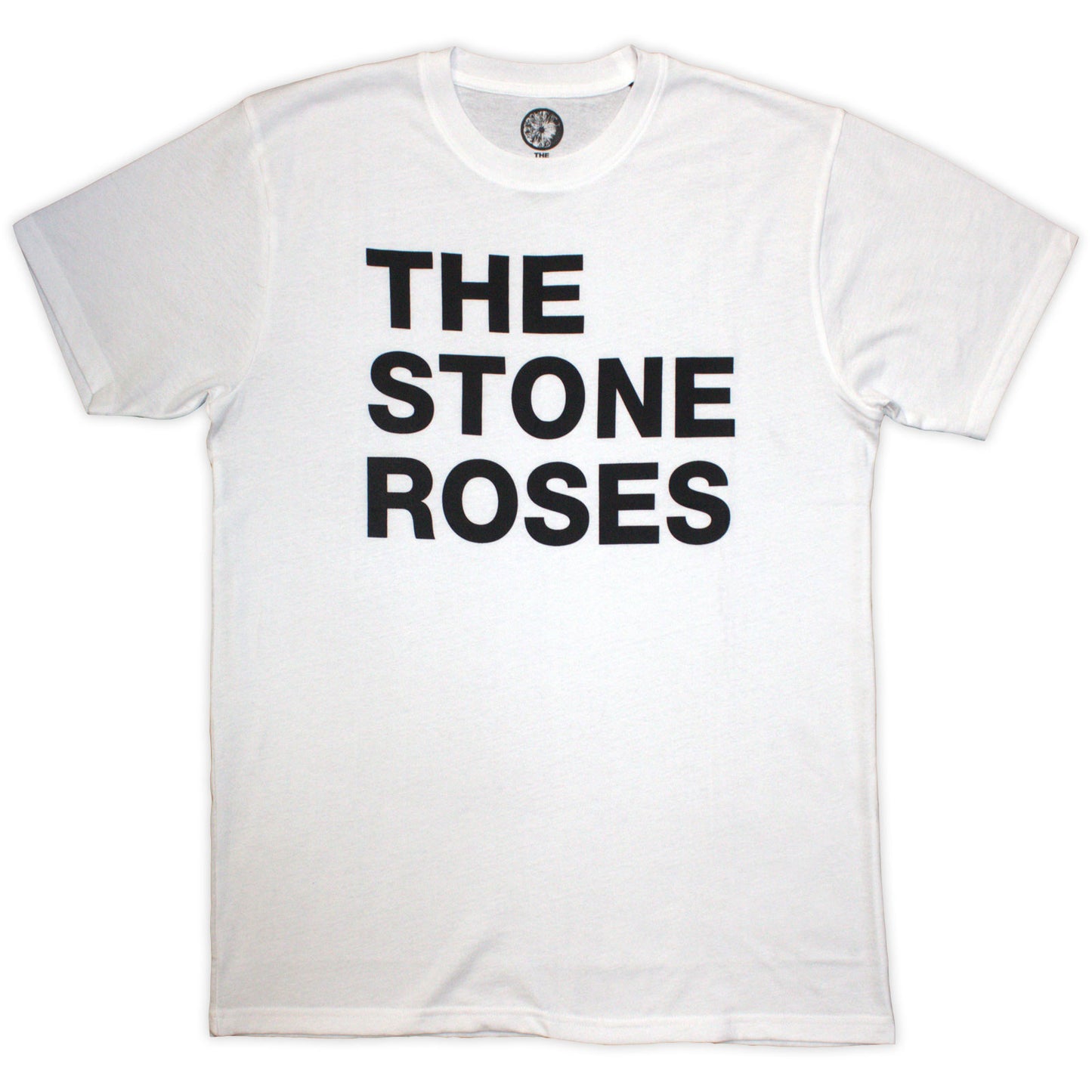 THE STONE ROSES - LEFT JUSTIFIED TEXT - T-Shirt Weiß (Jumbo Print)