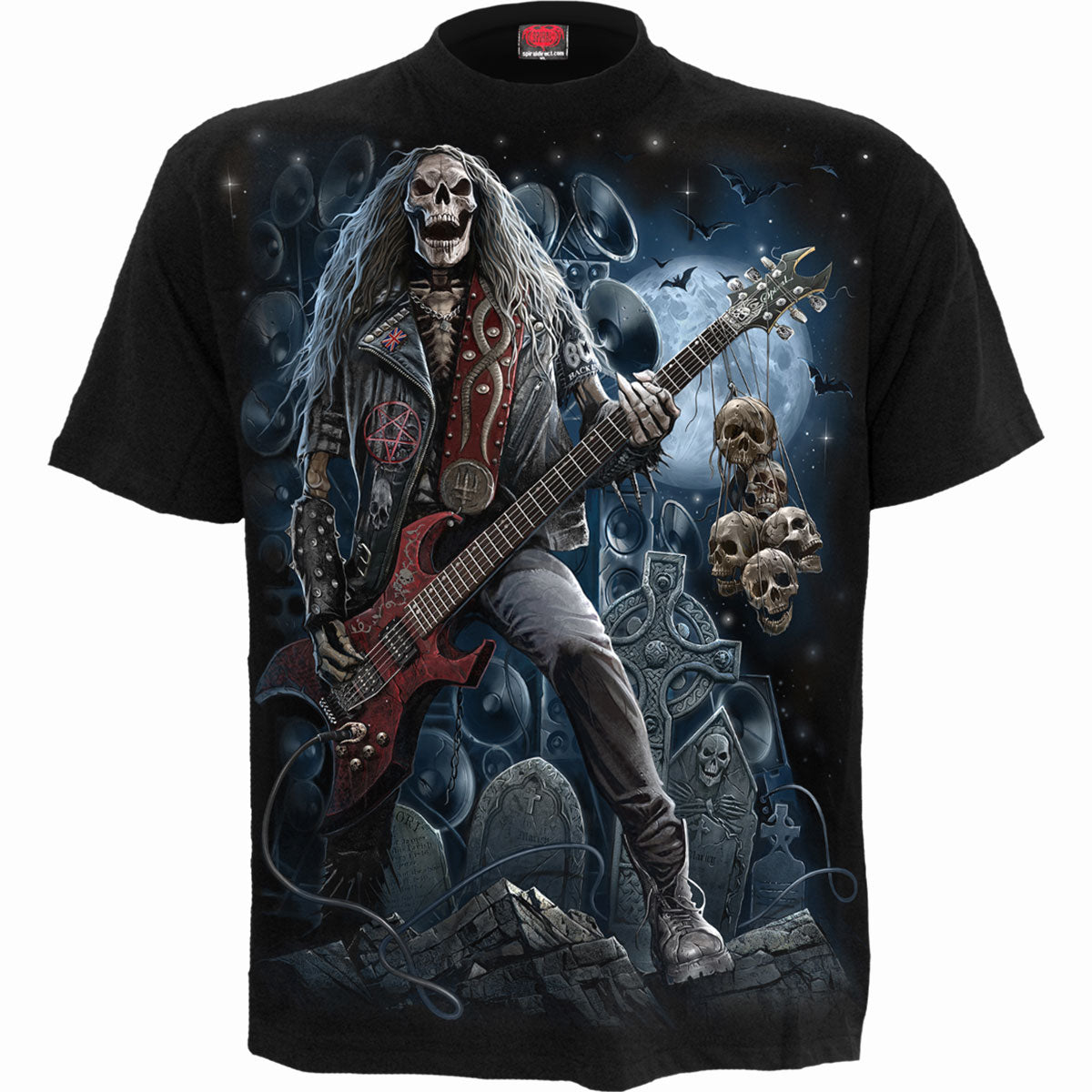 GRIM ROCKER - T-Shirt Schwarz