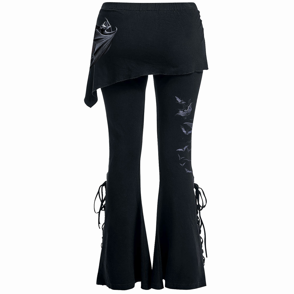 BAT'S HEART - 2in1 Boot-Cut Leggings mit Micro Slant Skirt
