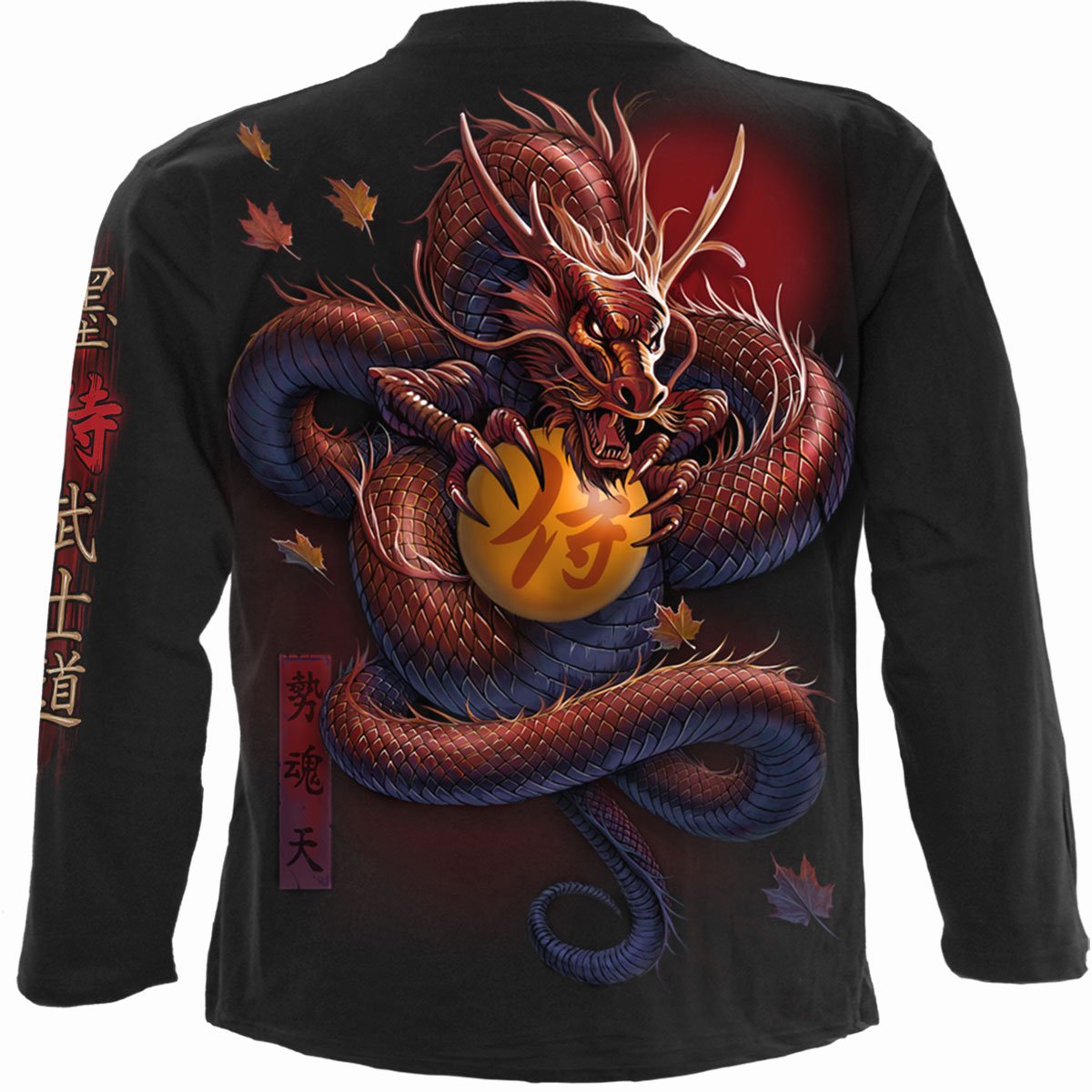 SAMURAI - Langarmshirt Schwarz