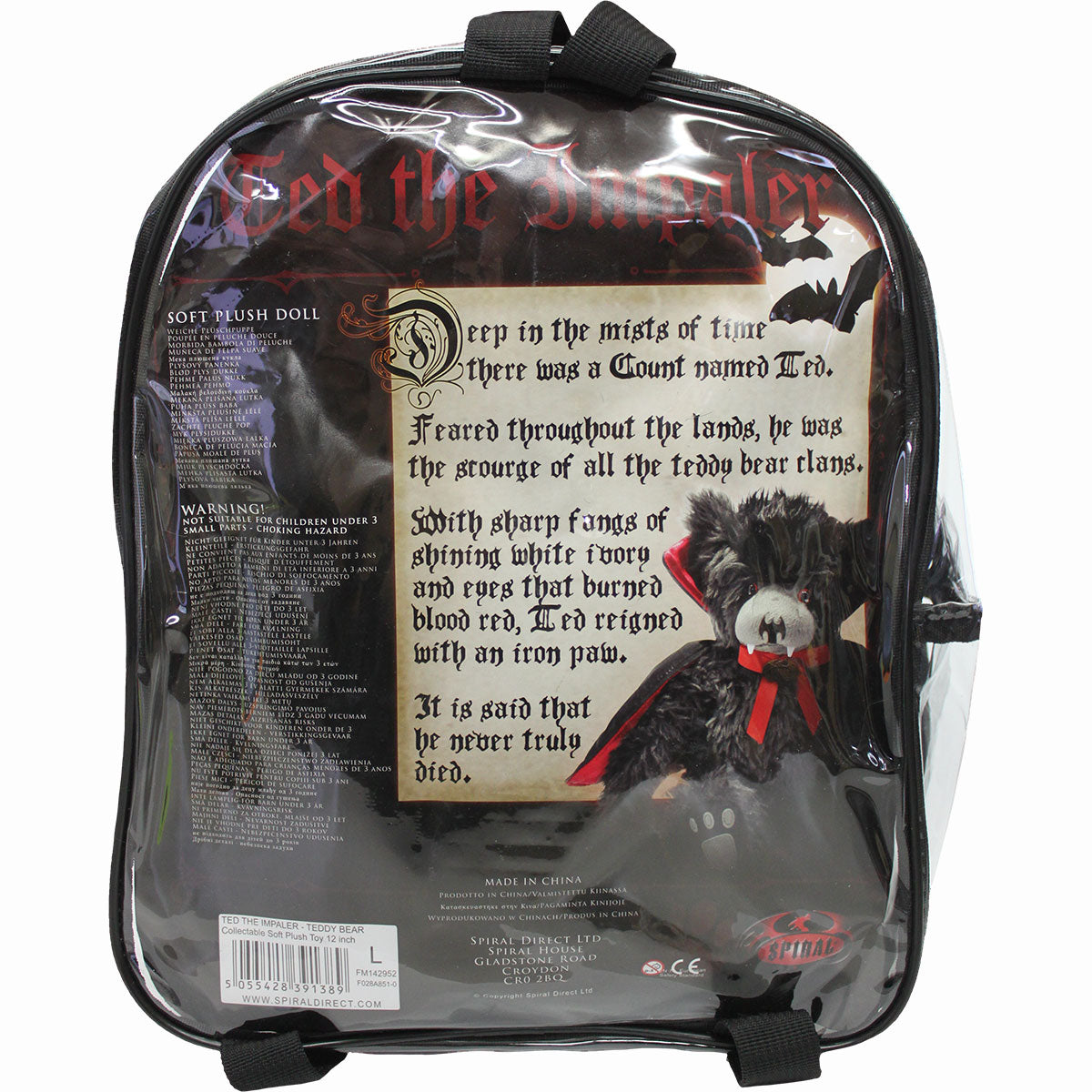TED THE IMPALER - TEDDY BEAR - Sammelbare Plüschtiere 12 Zoll